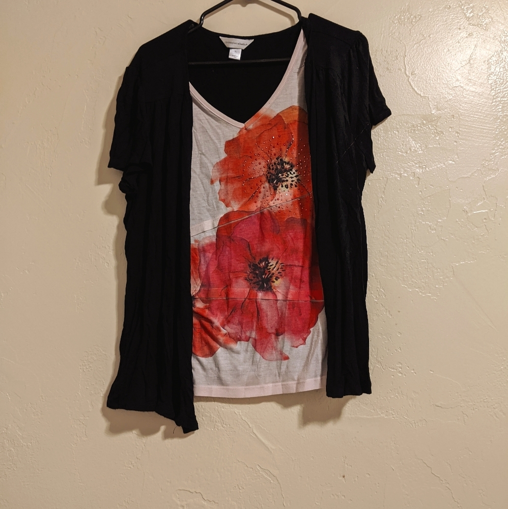Black and white shirt